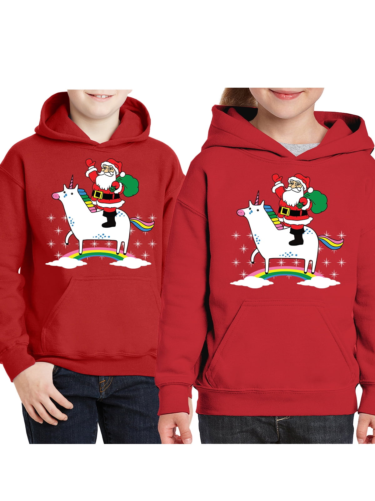 Awkward Styles Christmas Hoodies for Kids Youth Green Elf Xmas Sweatshirt