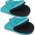 thumbnail image 1 of 1 Pair Heat-Resistant Short Oven Mitts with Non-Slip Grip for BBQ Baking and Cooking, 1 of 7