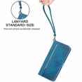 thumbnail image 4 of Phone Case for Xiaomi Redmi Note13 Pro 4G, Shockproof PU Leather Wallet Case with Card Slots Anti-Scratch Stand Magnetic Flip Zipper Pocket Cover for Xiaomi Redmi Note13 Pro 4G, Blue, 4 of 6
