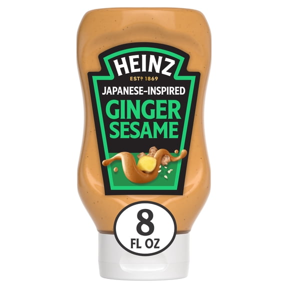 Heinz Dipping Sauce, 1 Bottle, for Elevating Everyday Meals, Japanese-Inspired Ginger Sesame, No Artificial Dyes, 8 fl oz