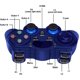 thumbnail image 3 of USB Wireless Gaming Controller GamePad para PC/computadora portátil (Windows XP/7/8/10) y PS3 y Android & Steam (azul) esquí esquí Gafas de esquí, 3 of 5