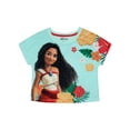 thumbnail image 3 of Moana Girls 2-Piece Jersey Short Sleeve Top and Short, Sizes 4-12, 3 of 3
