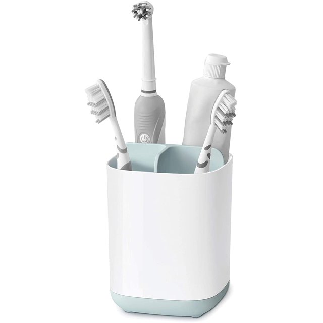 Easy-Store - Portacepillos y tubos de dentífrico, plástico e higiénico modelo grande - azul (9x9x12,7cm) ZefeiWu 8390605577895