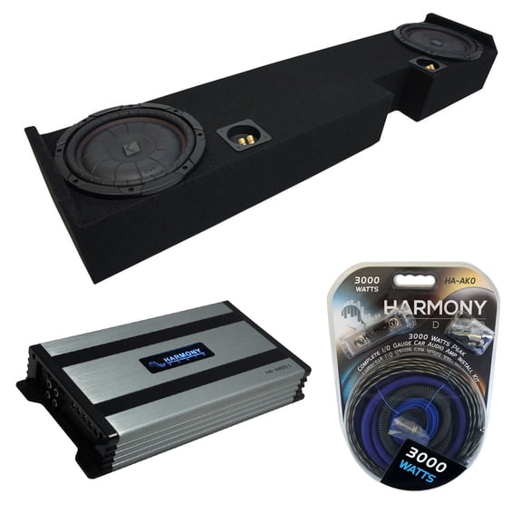 01-15 Ford F250 F350 Ext Super Kicker CompVT CVT10 Dual 10 Sub Box HA-A800.1