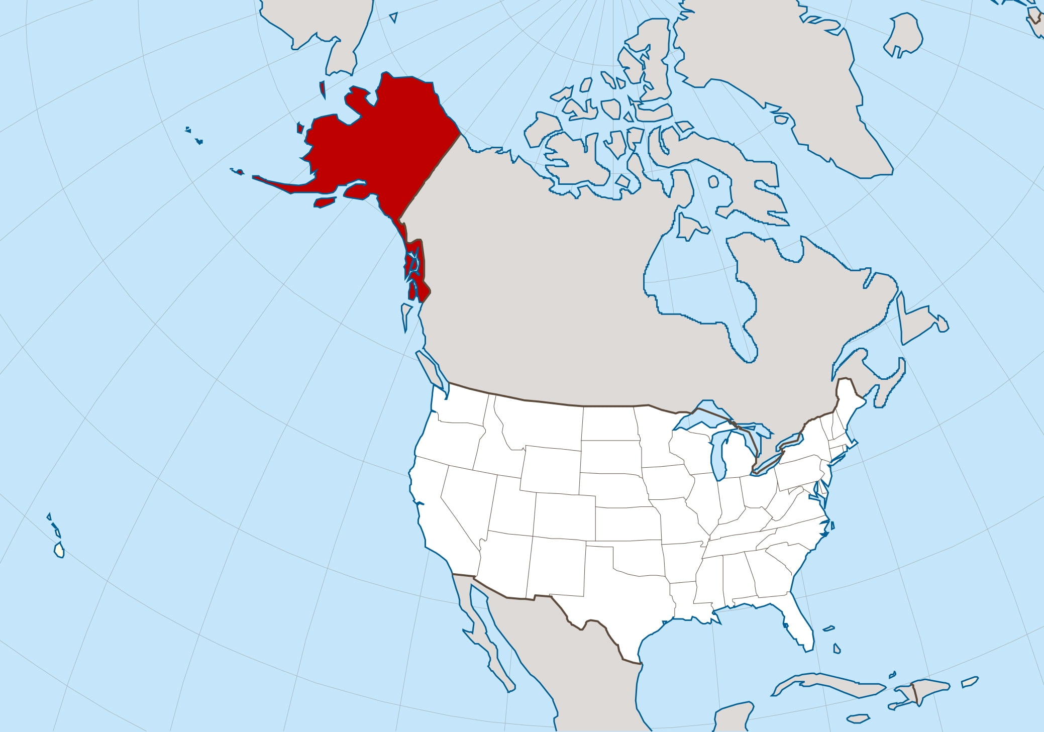 Laminated Map Large location map of Alaska state Poster 20 x 30