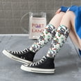 thumbnail image 6 of Picia Women Crew Soft Moisture-wicking Socks Dinosaur on Excavator2 Pattern Design Cotton Socks, One Size fit All, 6 of 9