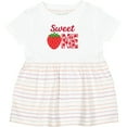 thumbnail image 3 of Inktastic Sweet One Strawberry Birthday Girls Baby Dress, 3 of 5