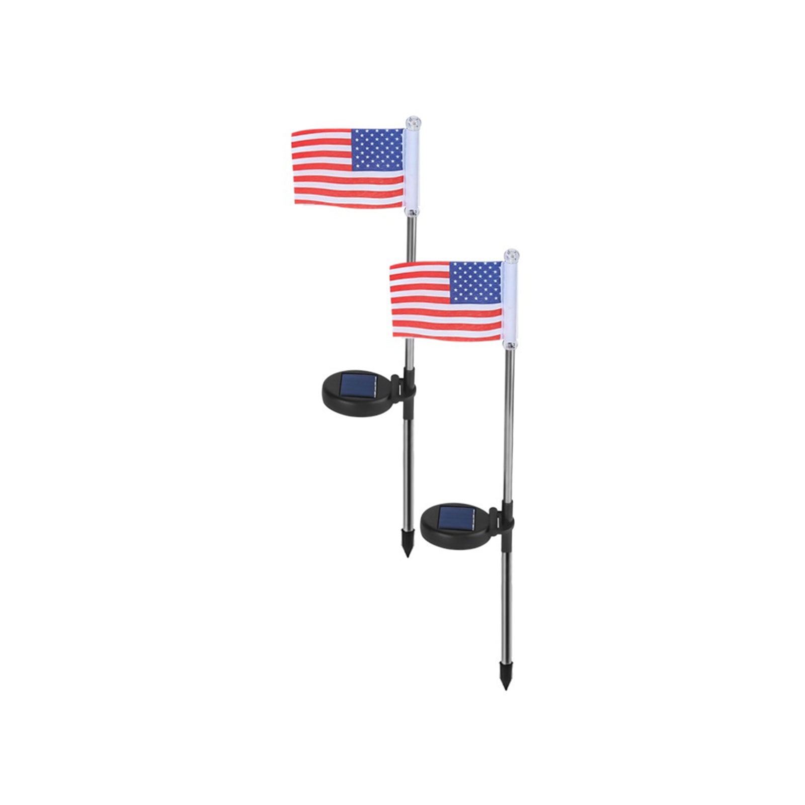 patriotic solar stake lights
