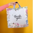 thumbnail image 5 of Bolsas de plástico moradas Q Crafts Floral Thank You, paquete de 50, 5 of 5