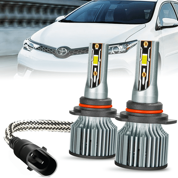 LED Bulb - Headlight - Compatible with 2017 - 2018 Toyota Corolla iM High Low Beam