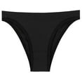 thumbnail image 1 of HUPOM Cotton Seamless Underwear Women Panties Thong Activewear None Drop Waist Black M, 1 of 3