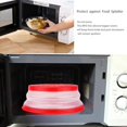 thumbnail image 4 of Collapsible Microwave Cover for Food Microwave Splatter Cover Fruit Drainer BPA-Free Dishwasher Safe 10.5 inch (GREY&RED, 4 of 7