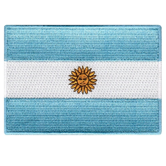 Argentina Flag Embroidered Iron-on Patch
