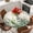 Green Beige, variant on Eucalyptus Leaves Round Tablecloth, Fitted Table Cover with Elastic for 55"-60" Round Tables, Rustic Green Plants Botanical Table Cloth Outdoor Indoor Dinning Party Waterproof Tablecloths