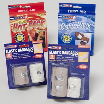 ELASTIC BANDAGES HOT PK AND COLD PK 162 PC IN FLOOR DISPLAY
