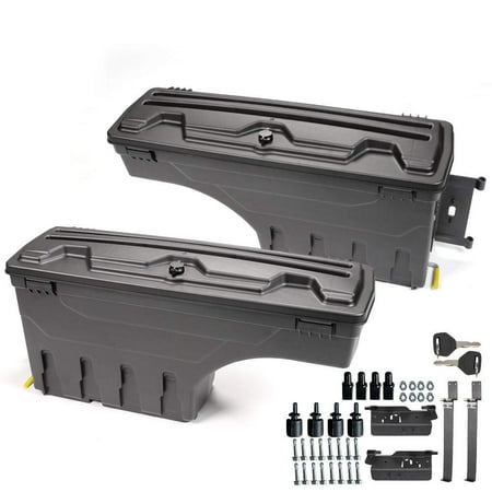 

PIT66 Lockable Truck Bed Storage Toolbox Fit for 2002-2018 Dodge Ram Driver+Passenger Side 2Pcs