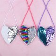 thumbnail image 3 of Bolsos cruzados para niñas Reversible Love Heart Shining Sequins Monedero Bolsos cruzados para niñas Sling Card Holder ANGGREK Otros, 3 of 8