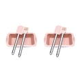 thumbnail image 4 of Injueey 3 unids/set molde de pastel de silicona en capas Rectangular molde de pan de silicona molde de pan tostado bandeja de pastel molde herramientas rosado 2piezas Injueey CBP156065, 4 of 6