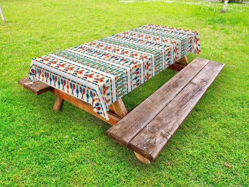 Native American Outdoor Picnic Tablecloth in 3 Sizes Washable Waterproof 