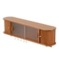 thumbnail image 3 of Milaget Mini Dollhouse Wall Cabinet Decor with Hanging Rod Birthday Gift Accessory Model, 3 of 9