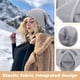 thumbnail image 4 of Gorro de punto holgado de cachemir para mujer en invierno. Gorro de punto de lana suave y cálido para mujer., 4 of 7