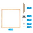 thumbnail image 3 of Unique Bargains Canvas Stretcher Bars Kit, 10x8 Inch Rectangle Solid Wood Frame for Paint, Prints, Oil Paintings, Wood Color, 3 of 5