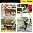 thumbnail image 4 of Genuine Leather Dog Leash 6FT x 3/4", Heavy-Duty Strong Soft Pet Leash with Sturdy Heavy Duty Clip, Comfortable for Training Walking Small Medium Large Dogs, 4 of 5