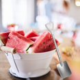 thumbnail image 1 of Boreal Craft Stainless Steel Modern Minimalist Watermelon Spoon Unique Shaped Tableware, 1 of 3
