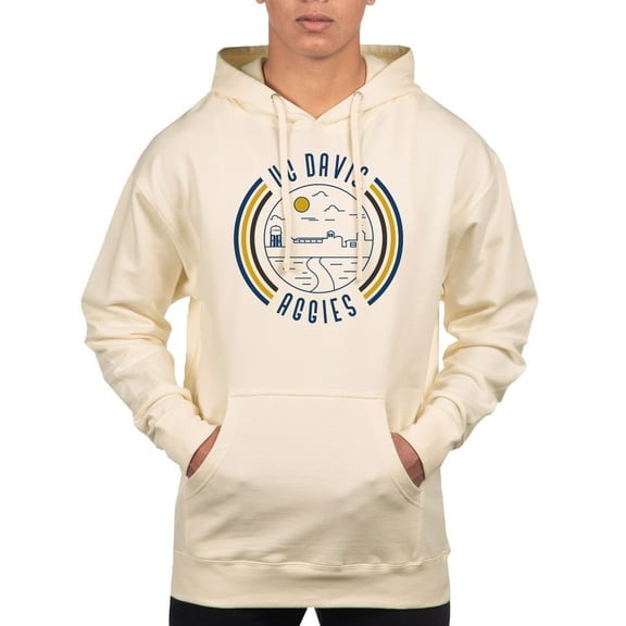 Men's Uscape Apparel Cream UC Davis Aggies Standard Pullover Hoodie