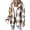 Khaki, variant on Jackets for Women Plaid Hooded Long Sleeve Casual Shacket Lightweight Fleece Lined Coat Green-XL