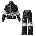 thumbnail image 5 of Uorisanigo Musical Notes 2 Piece Lounge Sweat Sets Plus Size Fall Fashion Matching Pullover Sweatsuits Wide Leg Pants with Side Pocket Travel Outfit Plus Size Tracksuit Activewear, 5 of 8