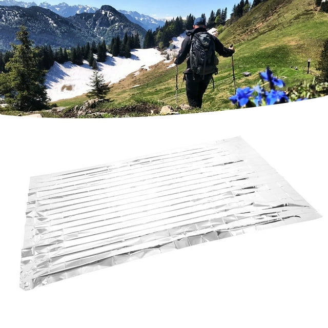 Emergency Blankets PET Aluminized Film Emergency Thermal Blankets, Designed For Camping Outdoors