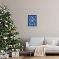 thumbnail image 2 of Peace On Earth Blue Doves Holiday Graphic Art White Framed Art Print Wall Art, 2 of 7