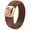 Dark Brown & Metal-Rose Gold, variant on Rinfit Silicone Rings for Women - Female Rubber Wedding Bands - Metal Infinity Collection