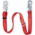 thumbnail image 4 of 1 Set Climbing Safety Belt with Adjustable Lanyard, Safety Belt Kit, Thicken Half Body Safety Climbing Belt, Personal Portable Protective Equipment, Black Red, 4 of 7