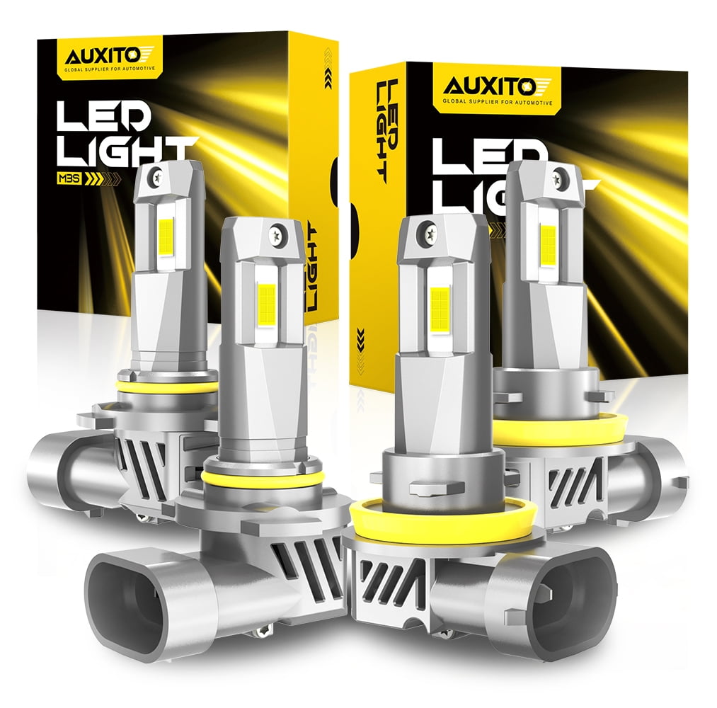 AUXITO Upgraded 9005 H11 Led Headlights Bulb,18000LM 600% Brighter ...