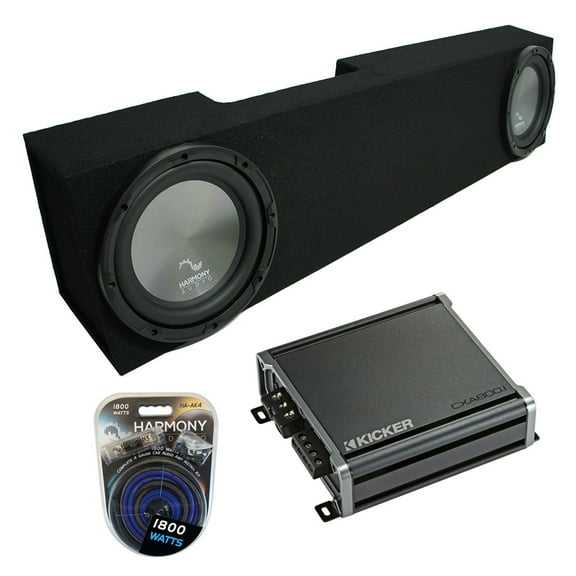 2006-2015 Fits Dodge Ram Mega Cab Harmony A102 Dual 10" Sub Box & CXA800.1 Amp