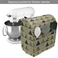 thumbnail image 2 of Grunge Stand Mixer Cover, Geometric Pattern with Triangles and Colorful Lines Horizontal Design Retro Motifs, Kitchen Appliance Organizer Bag Cover with Pockets, 5 Quarts, Multicolor, by Ambesonne, 2 of 4