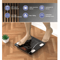 thumbnail image 6 of Smart Bluetooth Body Fat Scale, Digital Bathroom Scale with LCD Display, 12 Body Metrics, 400 lb Capacity, Black, 6 of 10