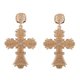 thumbnail image 1 of Pendientes de cruz grande, pendientes colgantes de color barroco para mujeres, adolescentes, niñas, regalos de fiesta de bar, material respetuoso con el medio ambiente, 1 of 5
