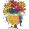 Royal Oak 14CT Printed Partial Cross Stitch Handcraft Bird Artwork Wall Decor (DA119)