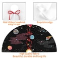 thumbnail image 4 of Yiaed Galaxy Print Christmas Tree Skirt , Tree SkirtsTree Mat for Christmas Winter Holiday Indoor Decorations-48", 4 of 7