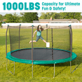 thumbnail image 5 of Skywalker Trampolines 12-Foot Round Trampoline with Safety Enclosure Net & Spring Pad - Heavy Duty Outdoor Trampoline for Kids & Adults, Rust-Resistant Steel Frame, 5 of 13