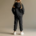 thumbnail image 4 of zbxnLI Kids Toddler Girls Boys Sweatsuits 2 Piece Full Zip Hoodie Sweatshirt Jogger Pants Activewear Sets, 4 of 9