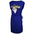 thumbnail image 2 of Women's G-III 4Her by Carl Banks Royal Los Angeles Rams G.O.A.T. Swimsuit Cover-Up, 2 of 3