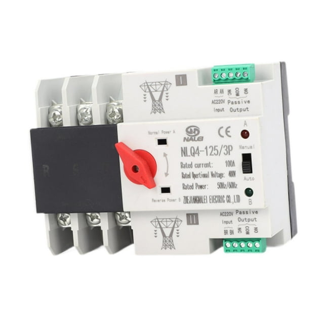 Colaxi Double Power Automatic Transfer Switch 100A Reliable High Performance High Security Easy to Install Professional Fast Switching 100A 3P
