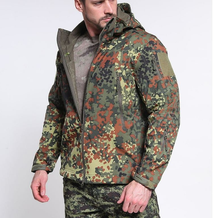 Camouflage trench shop coat mens