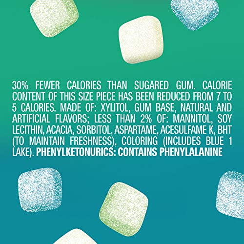 Wrigley's Extra Refreshers Spearmint Chewing Gum (Pack of 6)