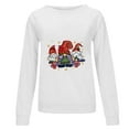 thumbnail image 4 of IROINNID Women's Long Sleeve Sweatshirt Round Neck Mid-Length Comfy Christmas Print Autumn Tops Regular Pullover Sweatshirts, White, 4 of 6