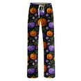 thumbnail image 5 of LHVUOA Halloween Womens Pajama Pants Super Soft Cute Halloween Print Pajamas Comfortable Elastic Waist PJs with Pockets, 5 of 7